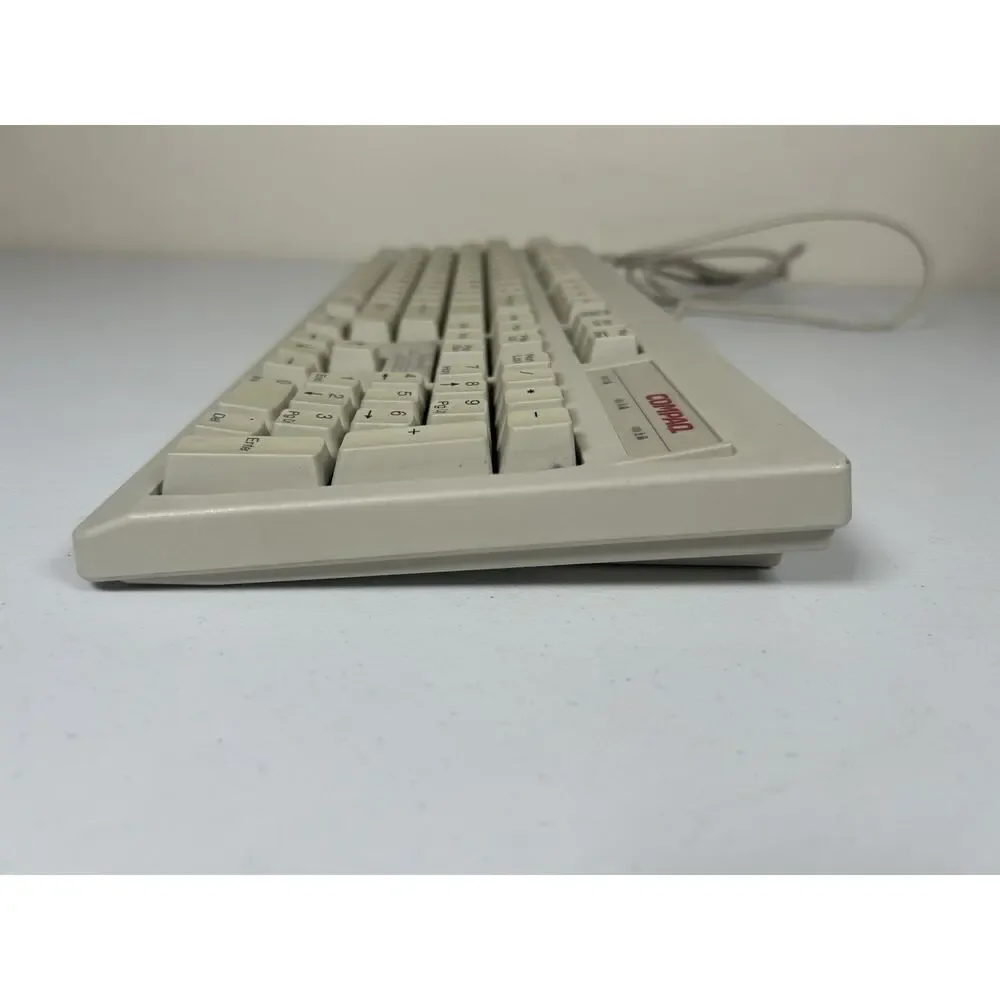 Vtg Compaq RT101 Keyboard Mechanical Clicky Wired P/S Connection Retro Computer